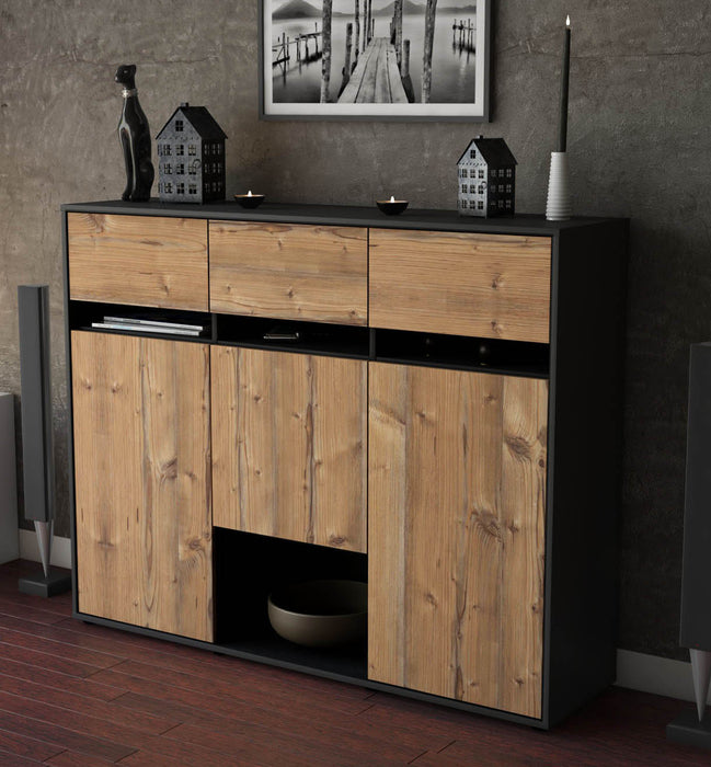 Highboard Natalie, Pinie Studio (136x108x35cm) - Dekati GmbH