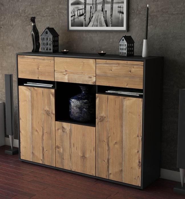 Highboard Nathalie, Pinie Studio (136x108x35cm) - Dekati GmbH