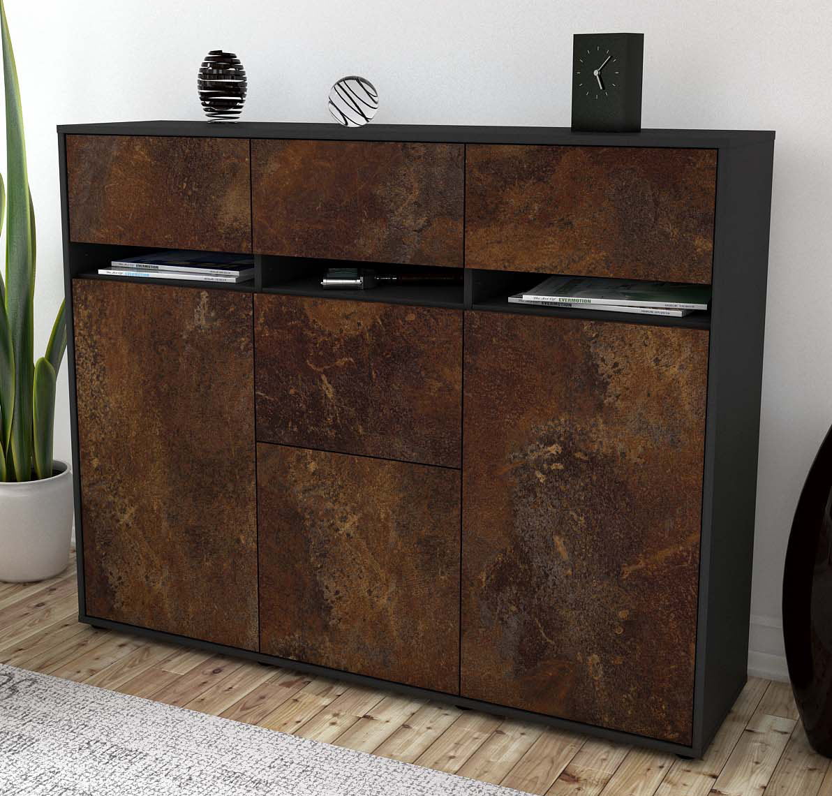 Highboard Neda, Rost Studio (136x108x35cm) - Dekati GmbH