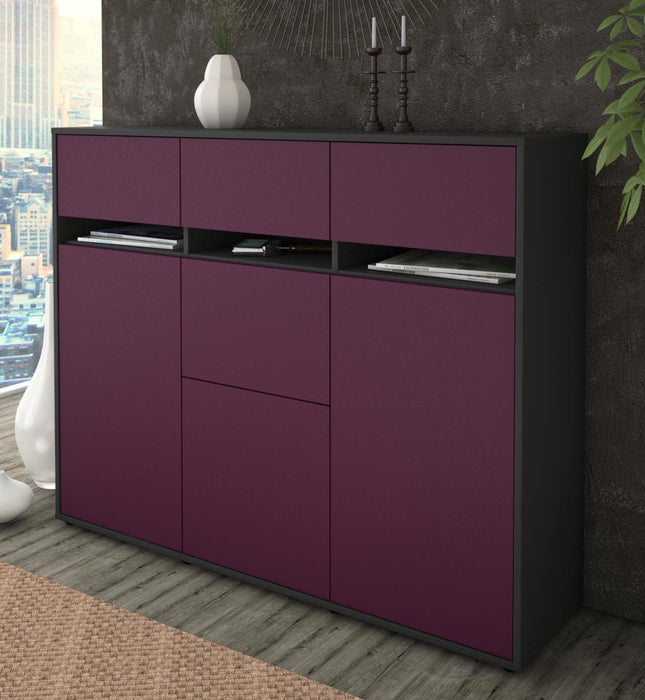 Highboard Neda, Lila Studio (136x108x35cm) - Dekati GmbH