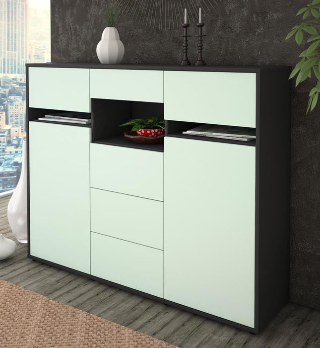 Highboard Nella, Mint Studio (136x108x35cm) - Dekati GmbH