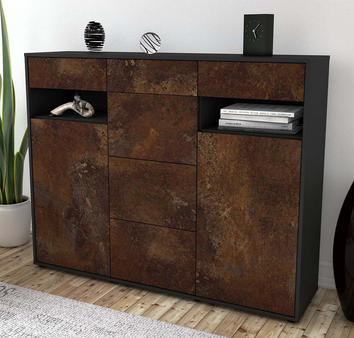 Highboard Nevia, Rost Studio (136x108x35cm) - Dekati GmbH