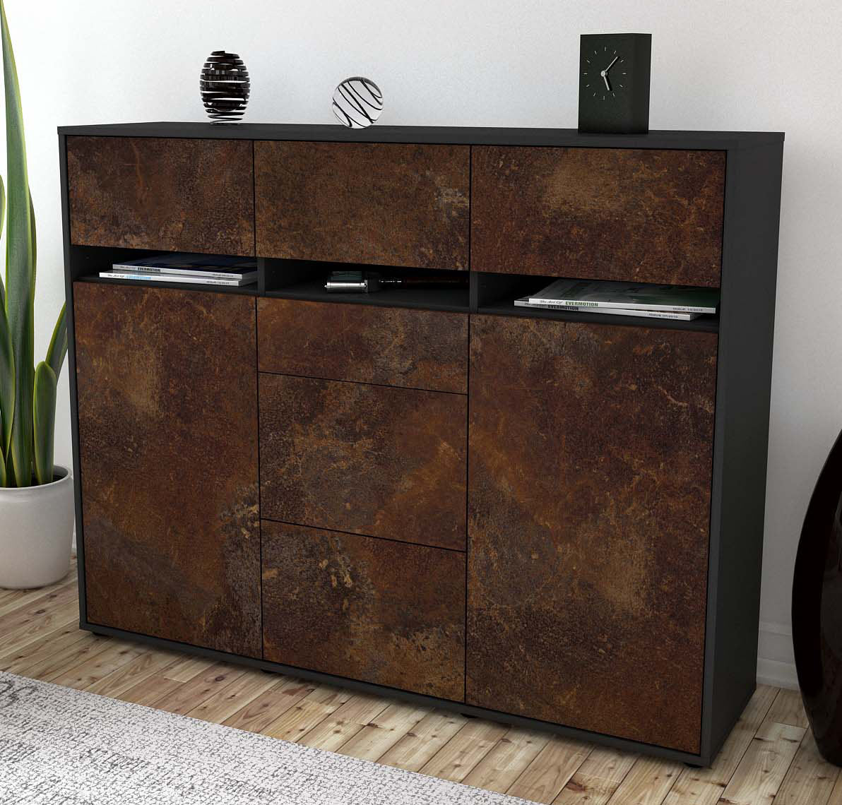 Highboard Nica, Rost Studio (136x108x35cm) - Dekati GmbH