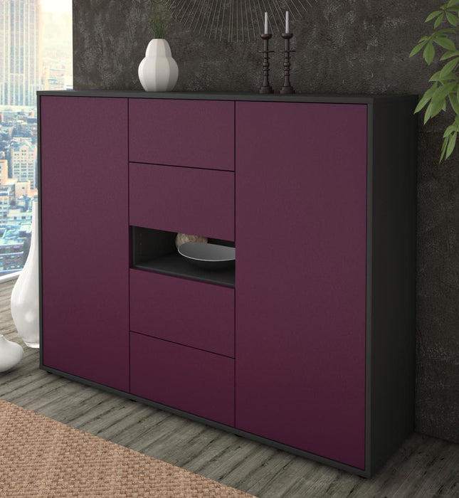 Highboard Noelia, Lila Studio (136x108x35cm) - Dekati GmbH