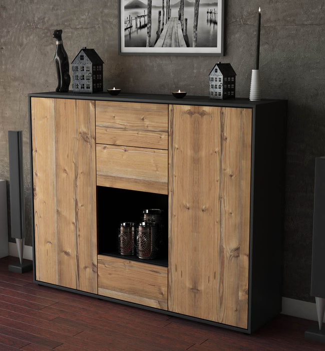 Highboard Nora, Pinie Studio (136x108x35cm) - Dekati GmbH