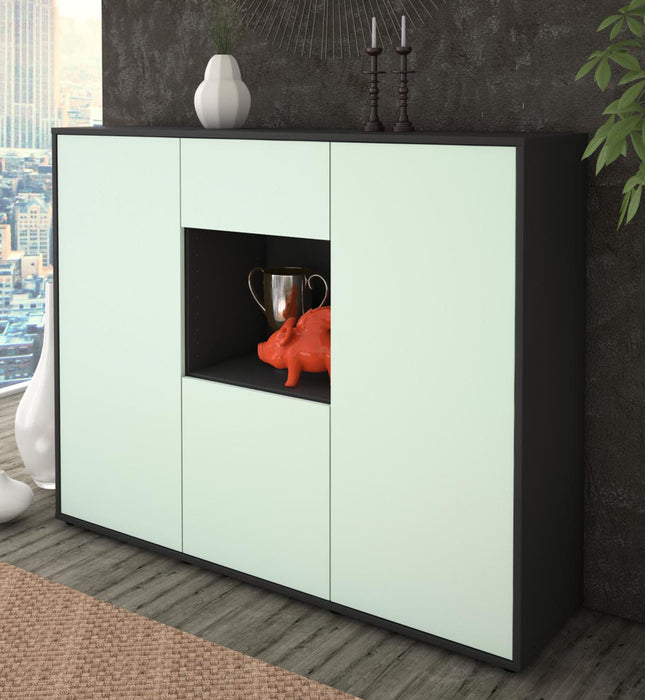 Highboard Nuria, Mint Studio (136x108x35cm) - Dekati GmbH