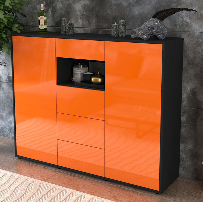 Highboard Ornella, Orange Studio (136x108x35cm) - Dekati GmbH