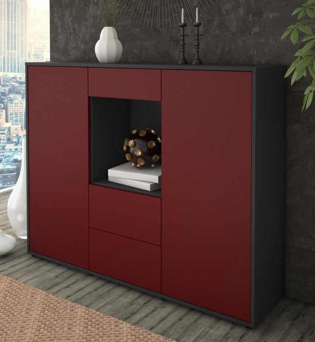 Highboard Ortensia, Bordeaux Studio (136x108x35cm) - Dekati GmbH