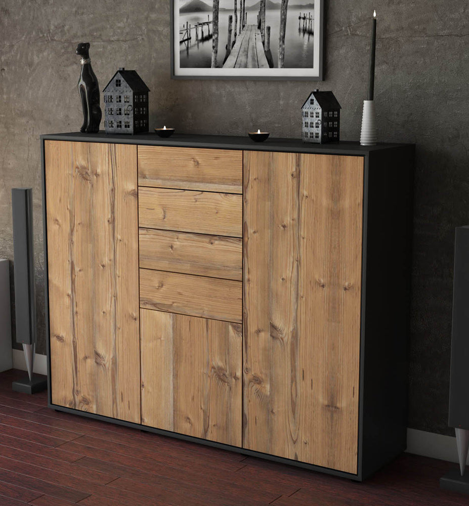 Highboard Patricia, Pinie Studio (136x108x35cm) - Dekati GmbH