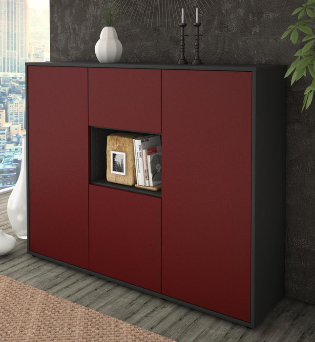 Highboard Pippa, Bordeaux Studio (136x108x35cm) - Dekati GmbH