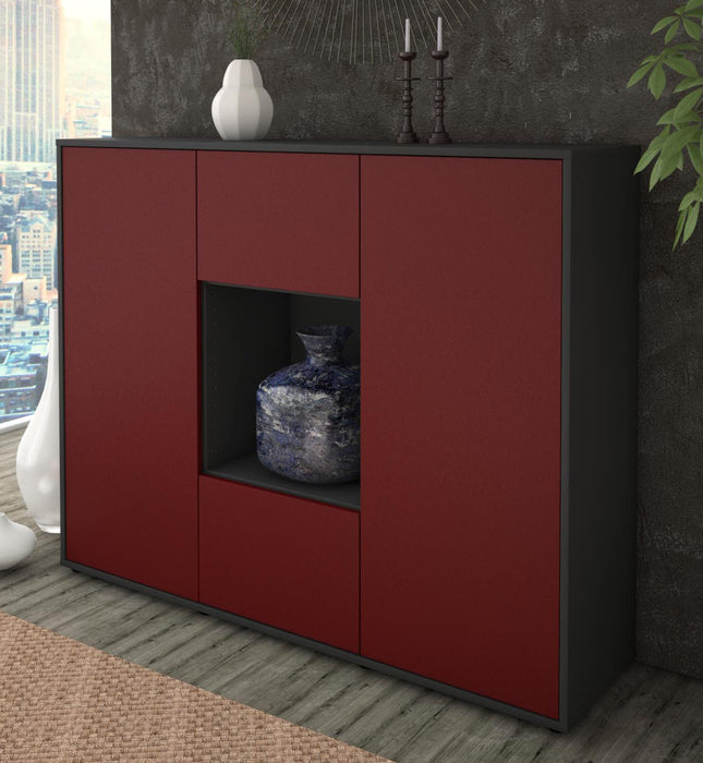 Highboard Priscilla, Bordeaux Studio (136x108x35cm) - Dekati GmbH