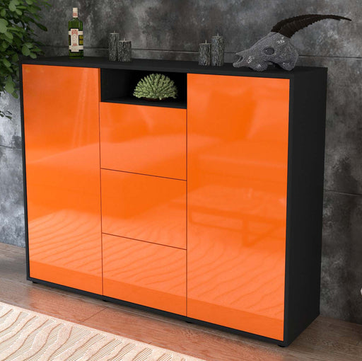 Highboard Quartilla, Orange Studio (136x108x35cm) - Dekati GmbH