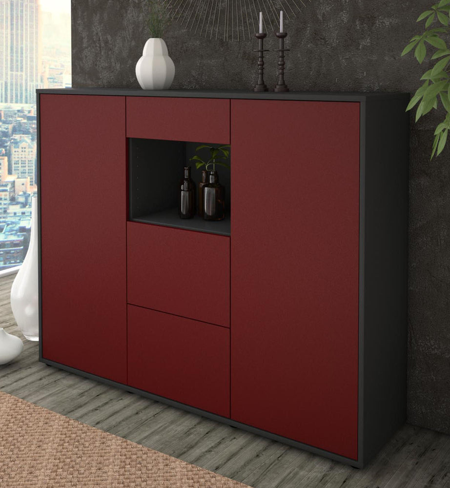 Highboard Rachelle, Bordeaux Studio (136x108x35cm) - Dekati GmbH