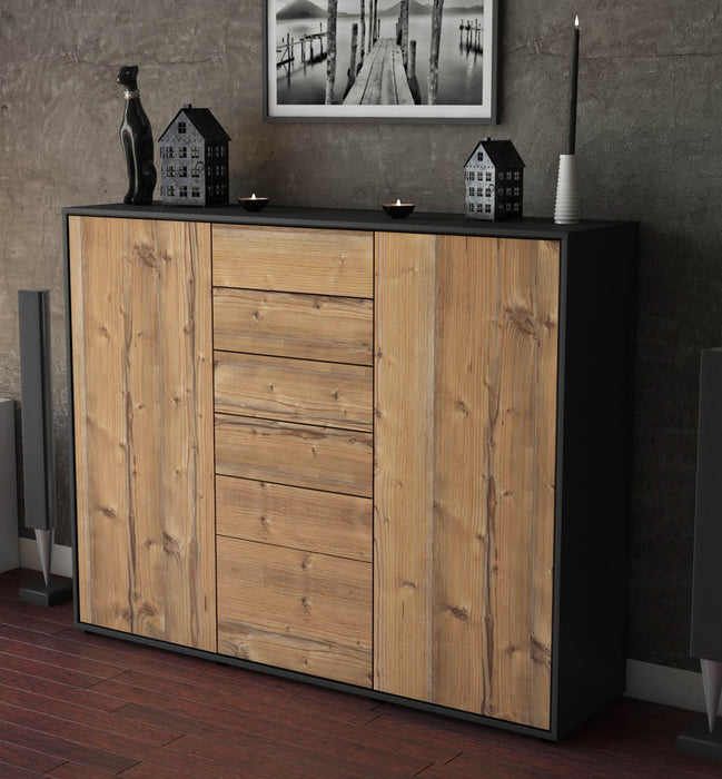 Highboard Ramona, Pinie Studio (136x108x35cm) - Dekati GmbH