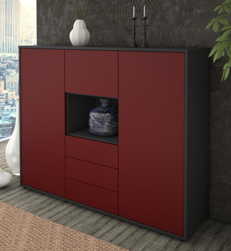 Highboard Ravenna, Bordeaux Studio (136x108x35cm) - Dekati GmbH