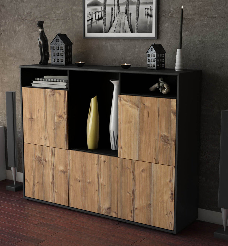 Highboard Sarina, Pinie Studio (136x108x35cm) - Dekati GmbH