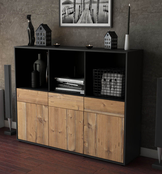 Highboard Selma, Pinie Studio (136x108x35cm) - Dekati GmbH