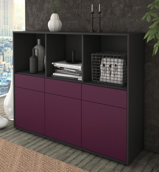 Highboard Selma, Lila Studio (136x108x35cm) - Dekati GmbH