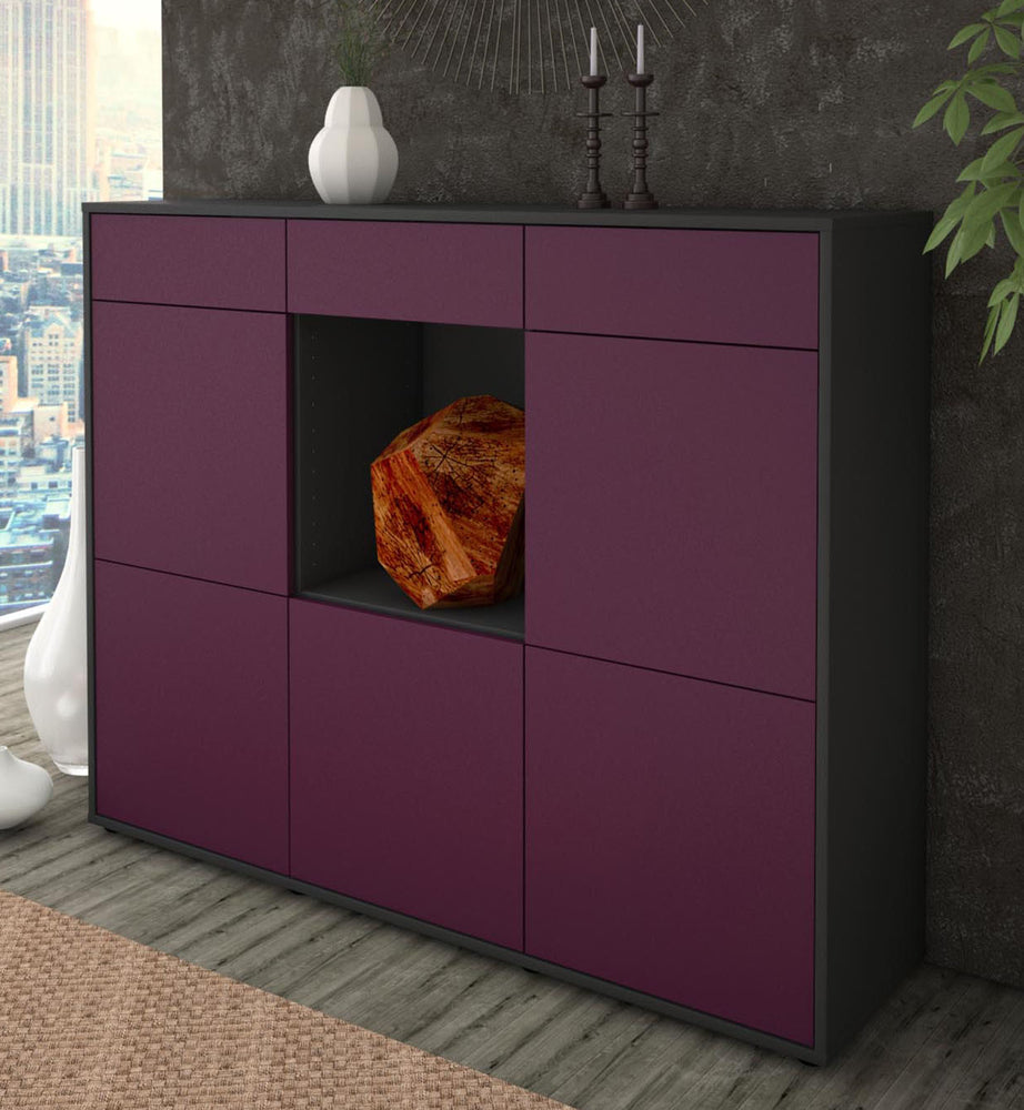 Highboard Serafina, Lila Studio (136x108x35cm) - Dekati GmbH