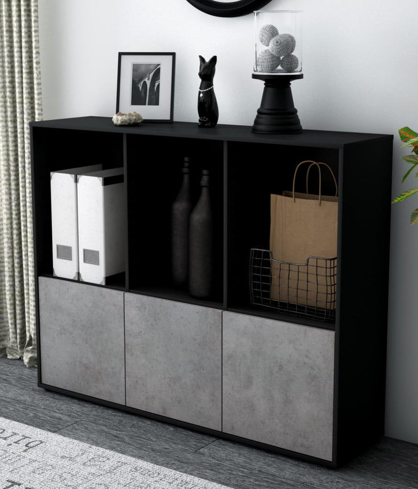 Highboard Seraphine, Beton Studio (136x108x35cm) - Dekati GmbH