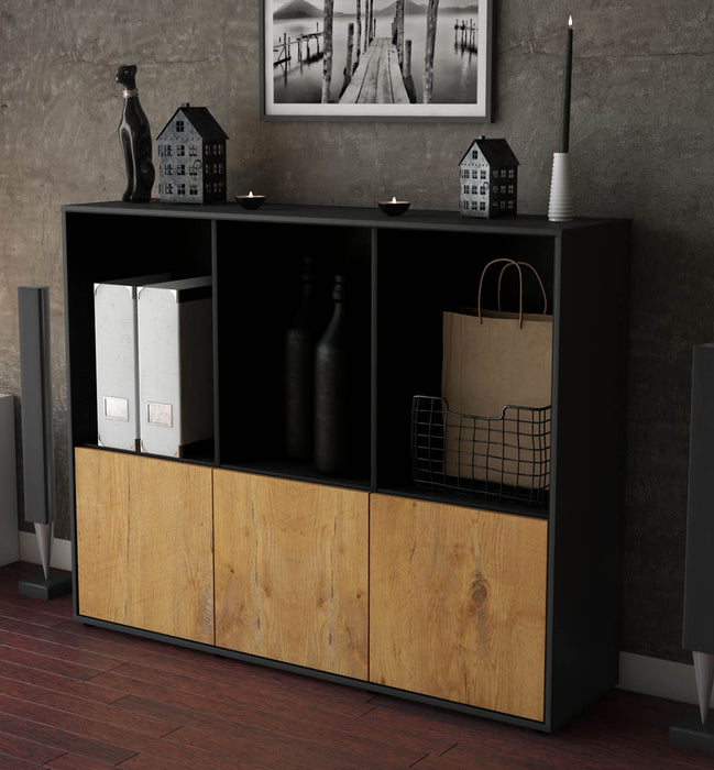 Highboard Seraphine, Eiche Studio (136x108x35cm) - Dekati GmbH