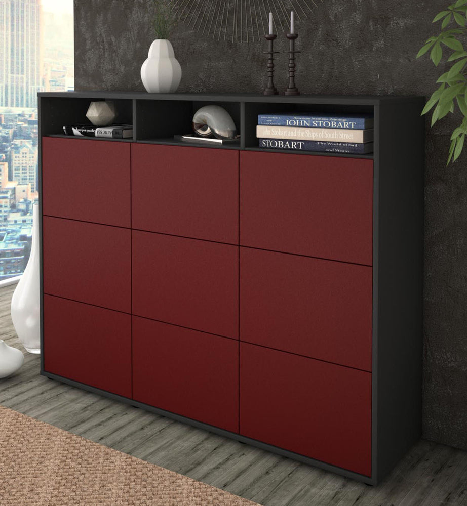 Highboard Sofia, Bordeaux Studio (136x108x35cm) - Dekati GmbH