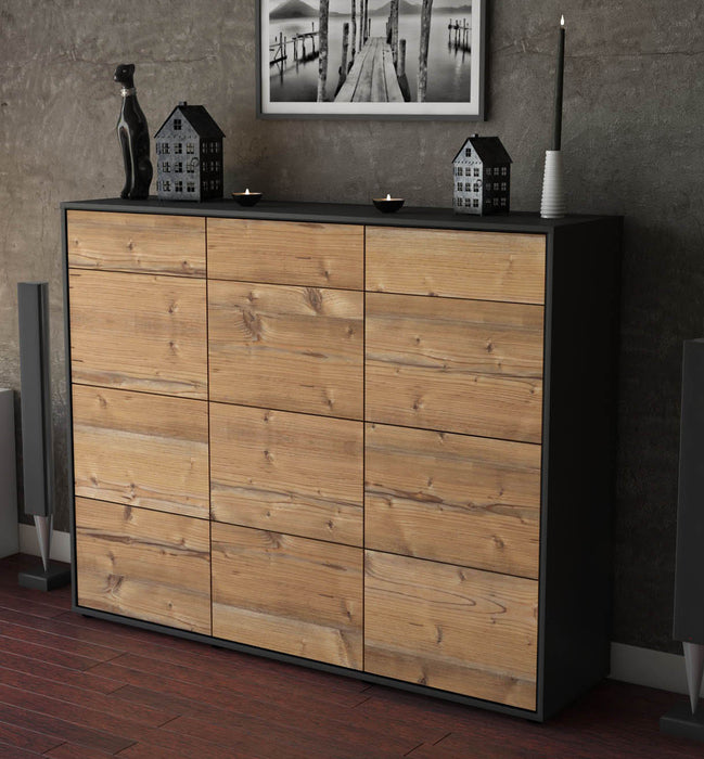 Highboard Stefanie, Pinie Studio (136x108x35cm) - Dekati GmbH