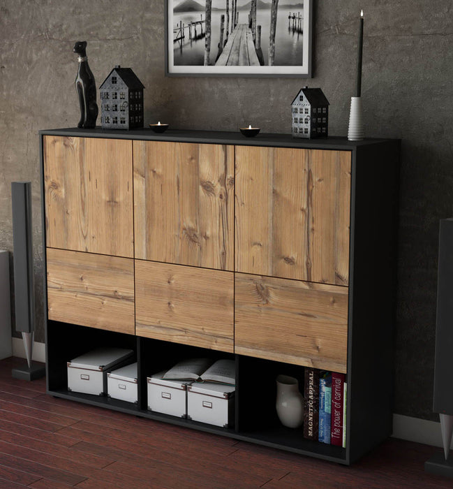 Highboard Zaccaria, Pinie Studio (136x108x35cm) - Dekati GmbH