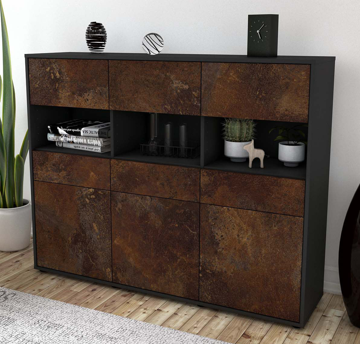 Highboard Tizia, Rost Studio (136x108x35cm) - Dekati GmbH