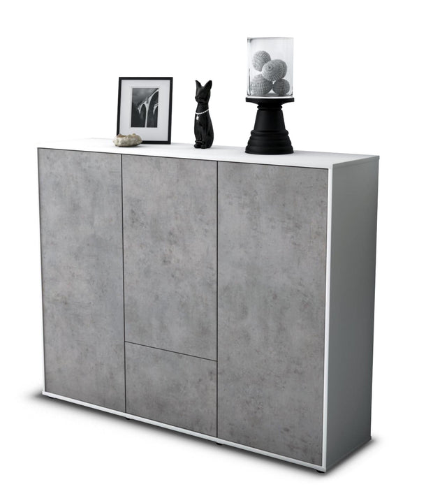 Highboard Maaria, Beton Seite (136x108x35cm) - Dekati GmbH