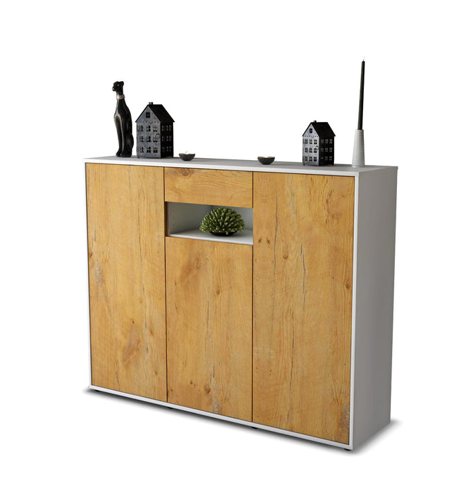 Highboard Madalena, Eiche Seite (136x108x35cm) - Dekati GmbH