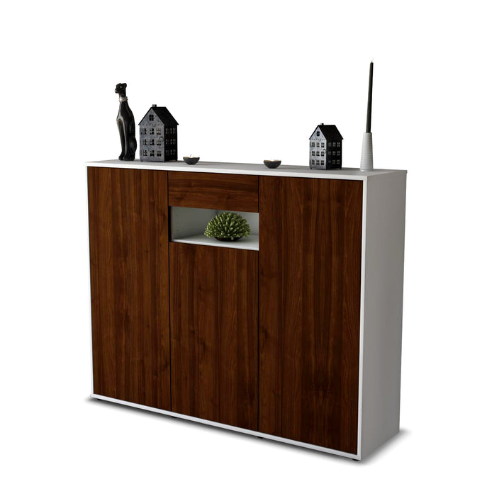 Highboard Madalena, Walnuss Seite (136x108x35cm) - Dekati GmbH