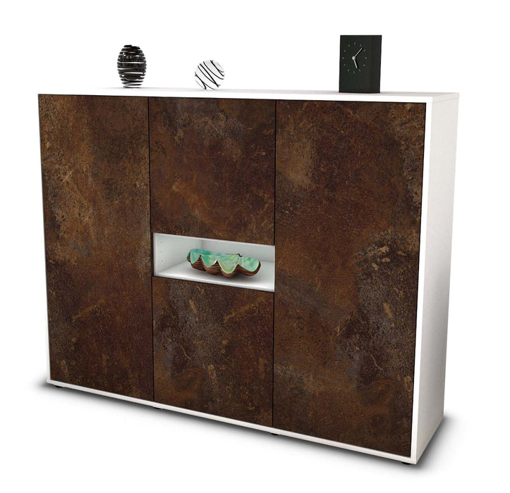 Highboard Maila, Rost Seite (136x108x35cm) - Dekati GmbH