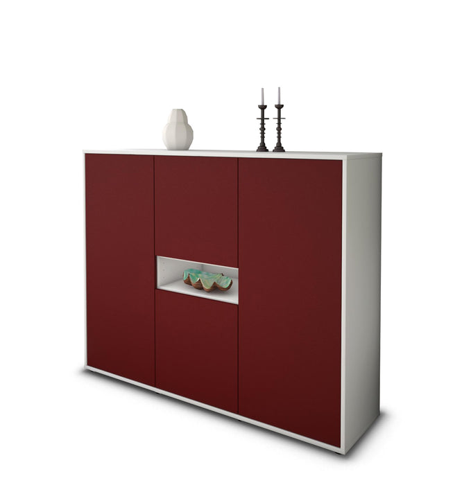 Highboard Maila, Bordeaux Seite (136x108x35cm) - Dekati GmbH