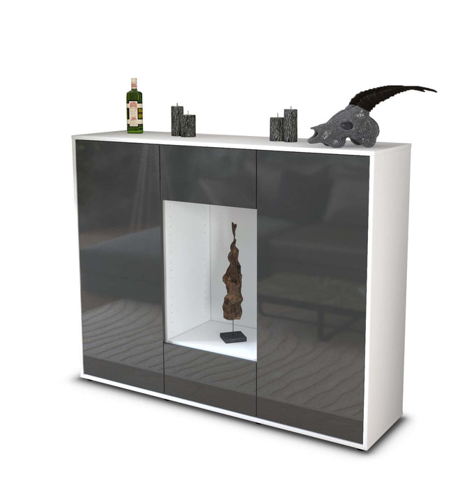 Highboard Malina, Grau Seite (136x108x35cm) - Dekati GmbH