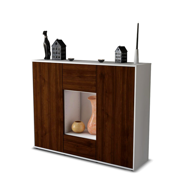 Highboard Manuela, Walnuss Seite (136x108x35cm) - Dekati GmbH