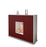 Highboard Manuela, Bordeaux Seite (136x108x35cm) - Dekati GmbH