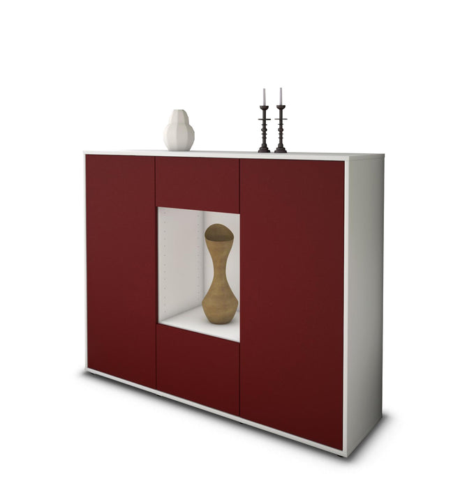 Highboard Mara, Bordeaux Seite (136x108x35cm) - Dekati GmbH