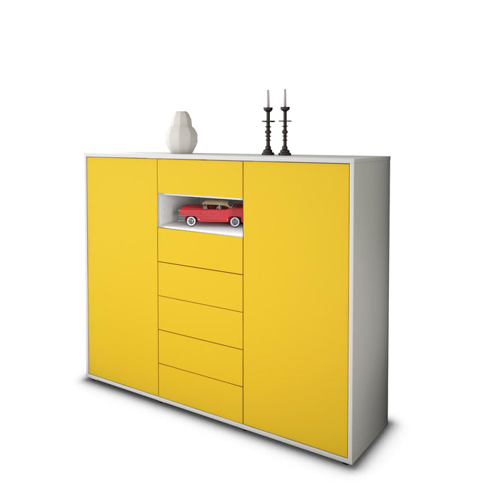 Highboard Maria, Gelb Seite (136x108x35cm) - Dekati GmbH