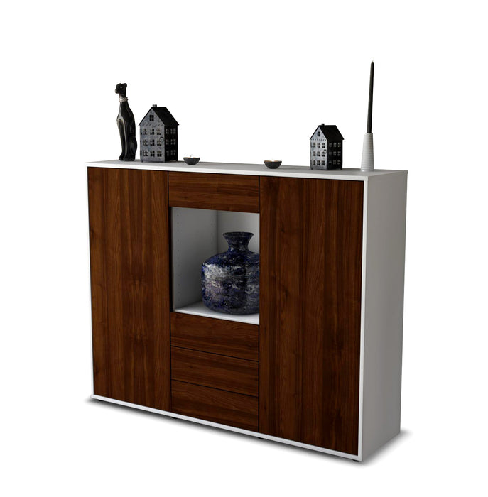 Highboard Mariella, Walnuss Seite (136x108x35cm) - Dekati GmbH