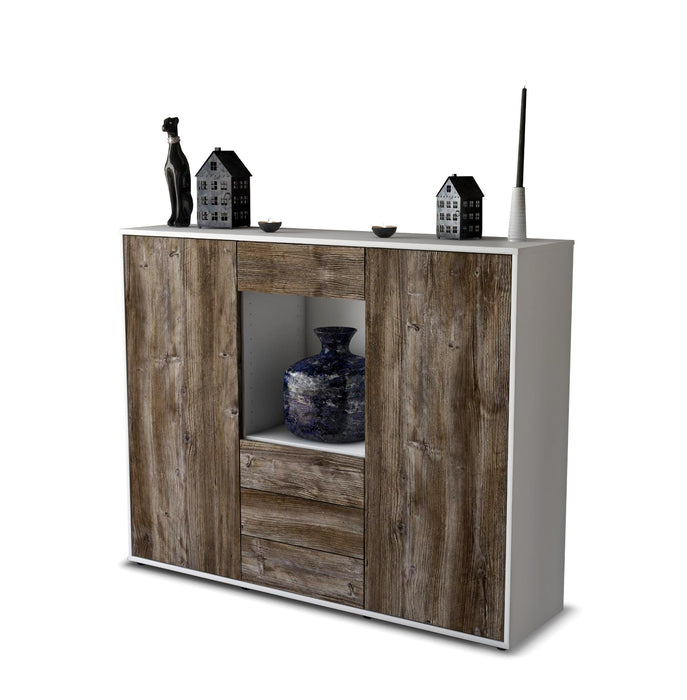 Highboard Mariella, Treibholz Seite (136x108x35cm) - Dekati GmbH