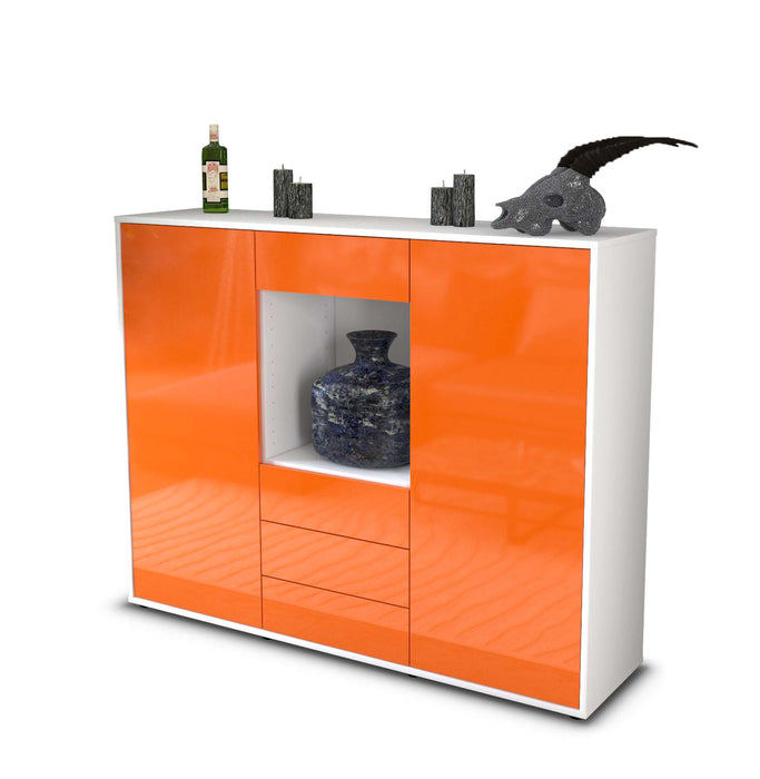 Highboard Mariella, Orange Seite (136x108x35cm) - Dekati GmbH