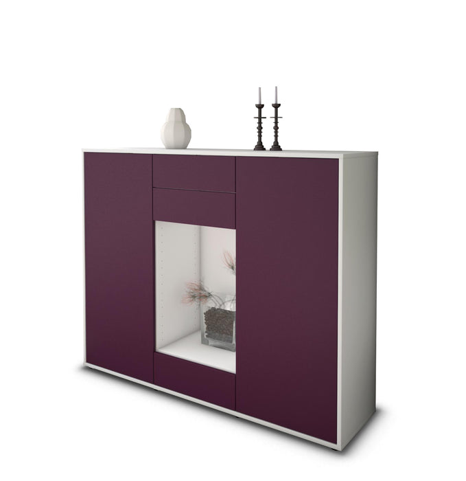 Highboard Marika, Lila Seite (136x108x35cm) - Dekati GmbH