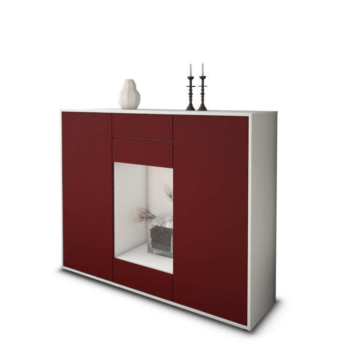 Highboard Marika, Bordeaux Seite (136x108x35cm) - Dekati GmbH