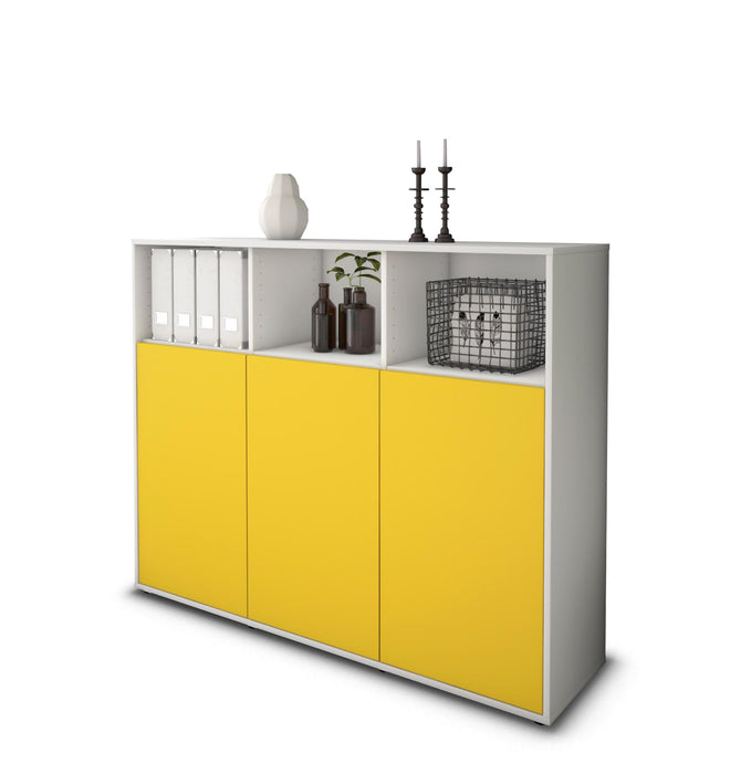 Highboard Marina, Gelb Seite (136x108x35cm) - Dekati GmbH