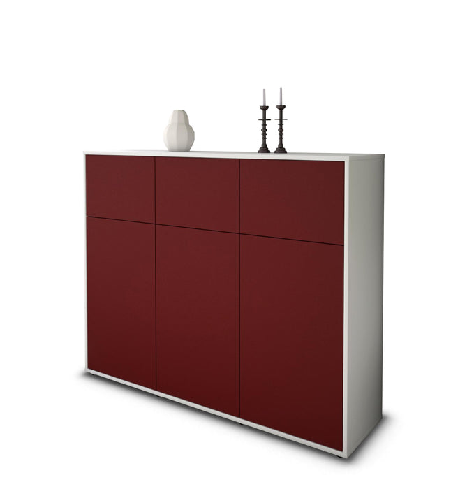 Highboard Marisa, Bordeaux Seite (136x108x35cm) - Dekati GmbH