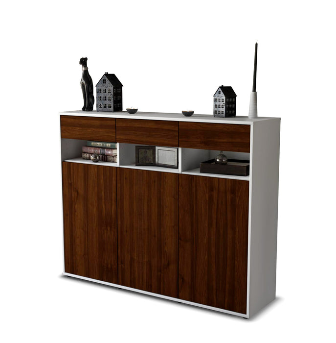 Highboard Marlene, Walnuss Seite (136x108x35cm) - Dekati GmbH