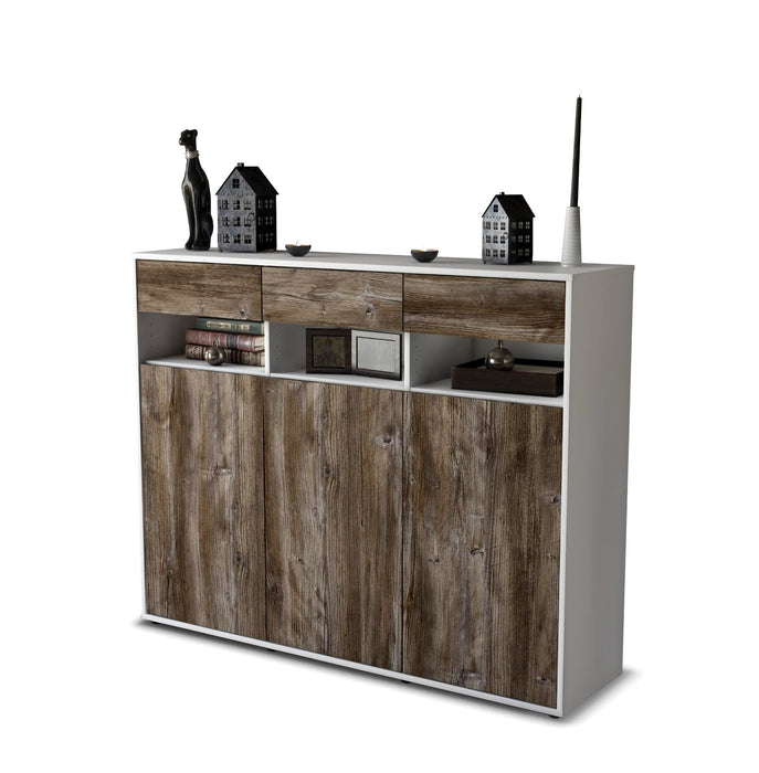 Highboard Marlene, Treibholz Seite (136x108x35cm) - Dekati GmbH