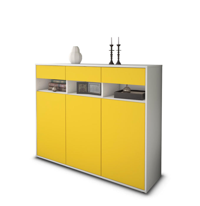 Highboard Marlene, Gelb Seite (136x108x35cm) - Dekati GmbH