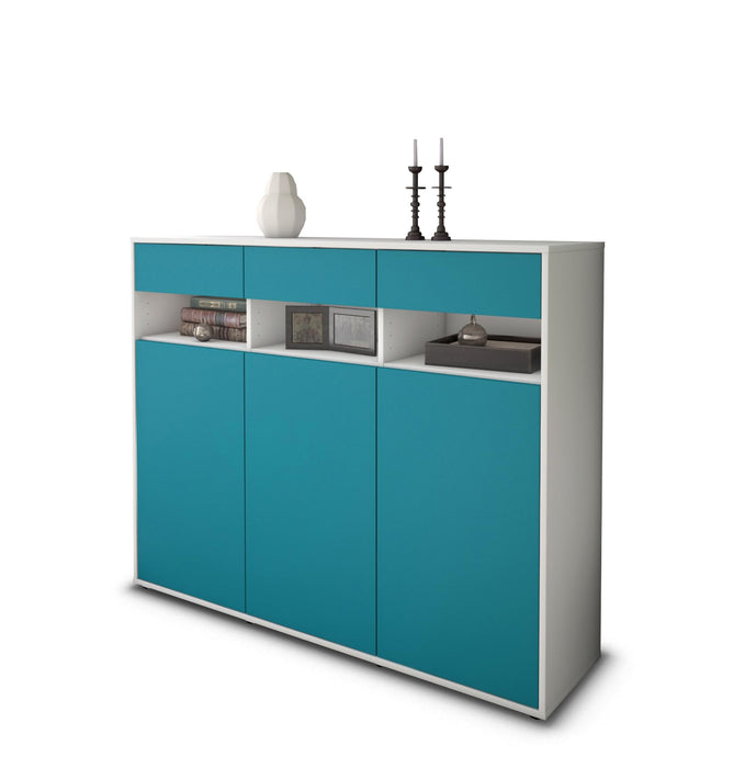 Highboard Marlene, Türkis Seite (136x108x35cm) - Dekati GmbH